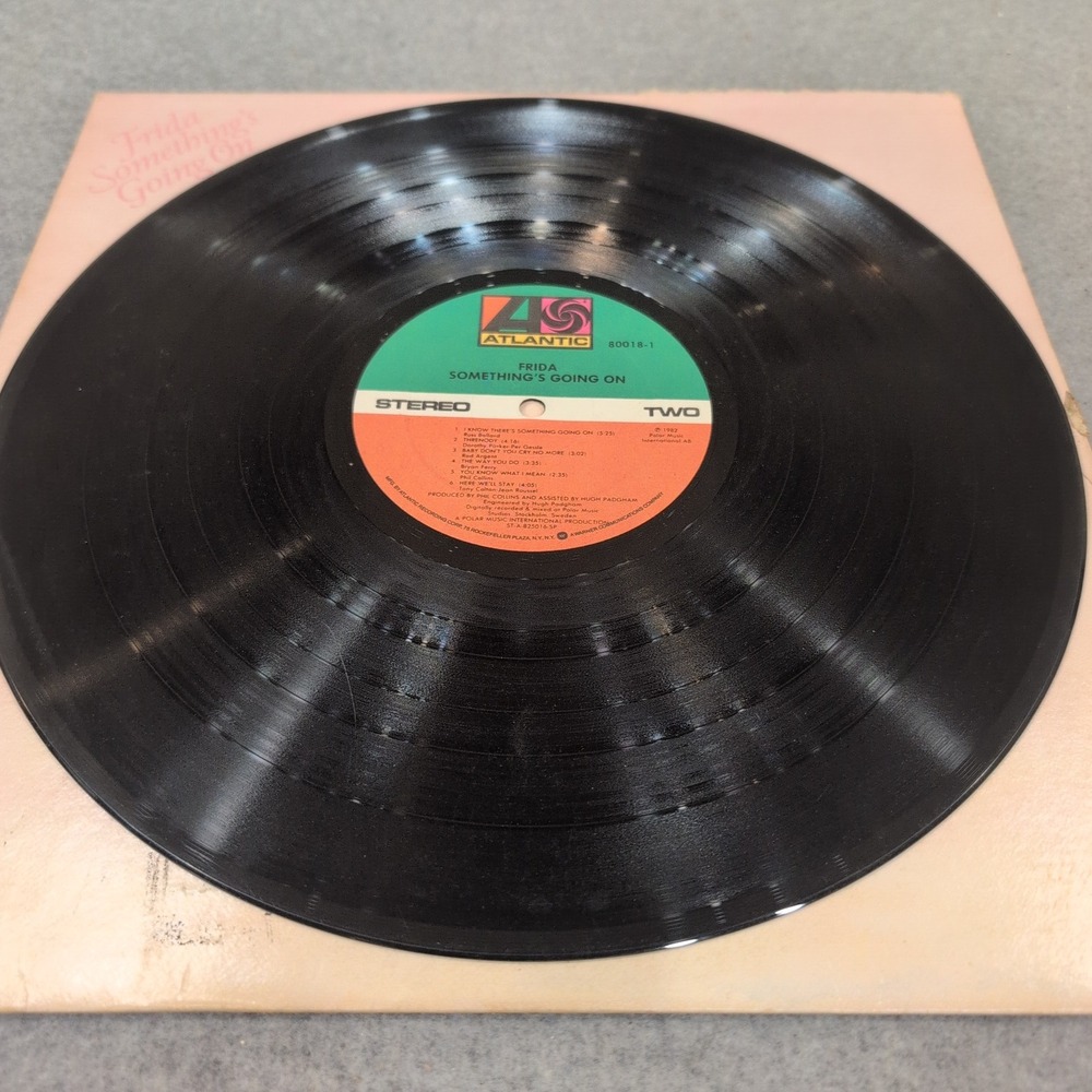 Frida Somethings Going On Vinyl LP 1982 Atlantic 80018-1 Phil Collins Produced - Picture 5 of 6